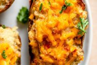 Creamy Vegan Twice Baked Potatoes
