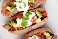 Black Bean Sweet Potato Boats
