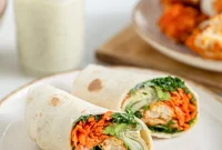 Tangy Buffalo Cauliflower Wraps