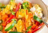 Creamy Vegan Panang Tofu Curry