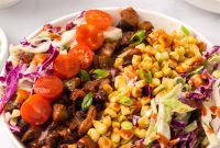 Hearty BBQ Bean and Rice Bowl