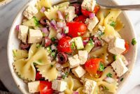Plant-Based Greek Pasta Salad