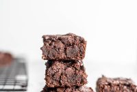 Fudgy Vegan Oat Flour Brownies