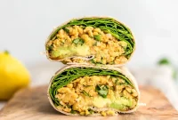 Kickin’ Chickpea Avocado Wraps