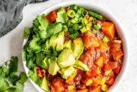 Hearty Sweet Potato Black Bean Chili