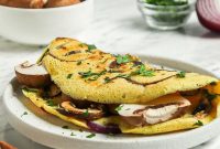 Fluffy Plant-Based Chickpea Omelette