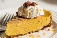 Easy Vegan No-Bake Pumpkin Cheesecake