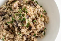 Creamy Vegan Mushroom Risotto