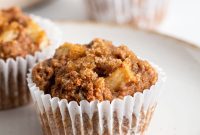 Spiced Vegan Applesauce Muffins