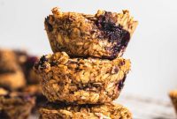 Blueberry Baked Oat Bites