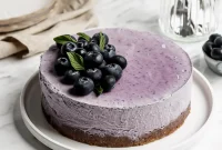 Effortless Vegan Blueberry Cheesecake