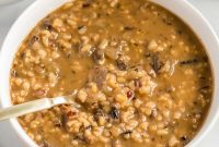 Hearty Vegan Mushroom and Wild Rice Soup