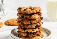 Decadent Vegan Almond Flour Chocolate Chip Cookies