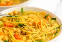 Hearty Chickpea Noodle Embrace