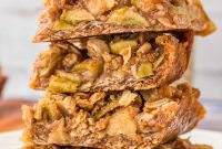 Golden Vegan Apple Crumble Bars