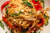 Creamy Thai Red Curry Noodle Bowl