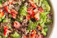 Vibrant Edamame Broccoli Wild Rice Medley