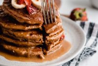 Vegan Peanut Butter Banana Bliss Pancakes