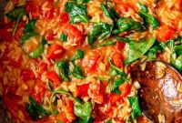 Velvety Tomato Orzo with Spinach