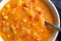 Golden Lentil and Chickpea Comfort Soup