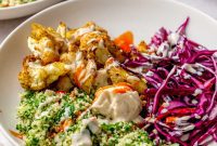 Mediterranean Cauliflower Shawarma Bowls