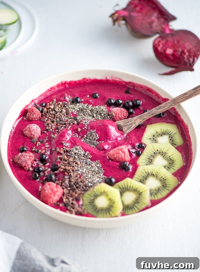 Strawberry Beet Smoothie with Almond Milk - Running on Real Food