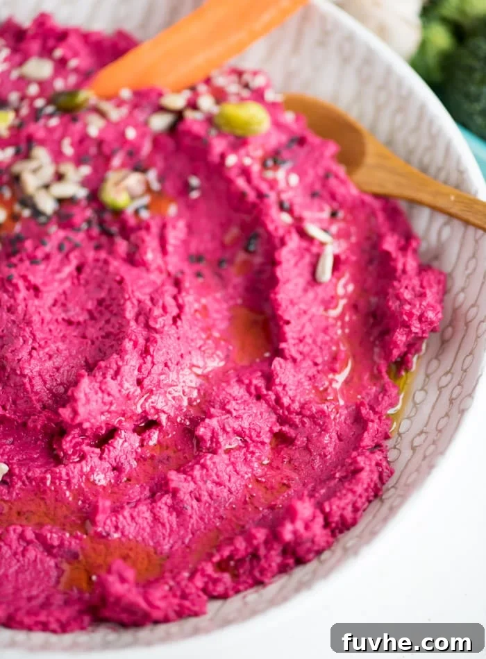 Oil-Free Healthy Beet Hummus