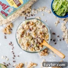 Healthy Vegan Chocolate Chip Zucchini Overnight Oats recipe image