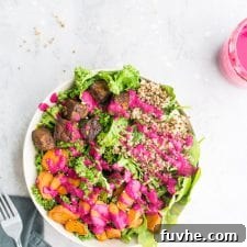 Wholesome Tempeh Quinoa Power Bowl 5 Vegan Marinated Tempeh Macro Bowl - Running on Real Food