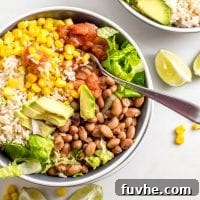 Easy Vegan Brown Rice Burrito Bowl