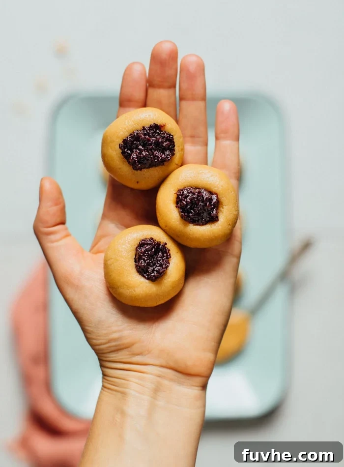 How to Make No-Bake Thumbprint Cookies