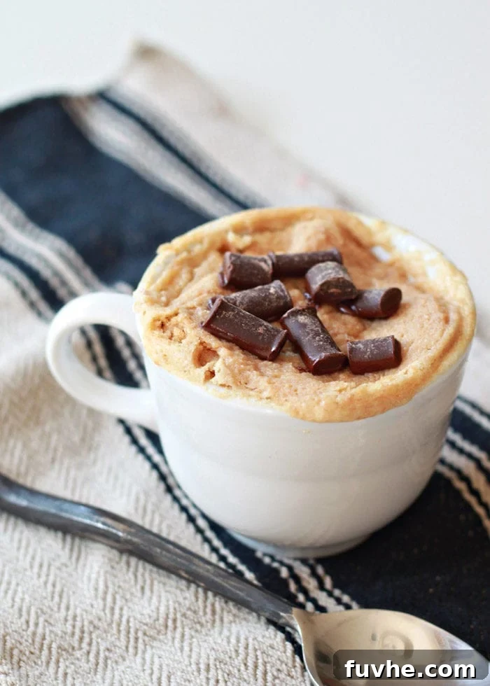 Easy Vegan Peanut Butter Mug Cake - Easy Vegan Dessert Recipes