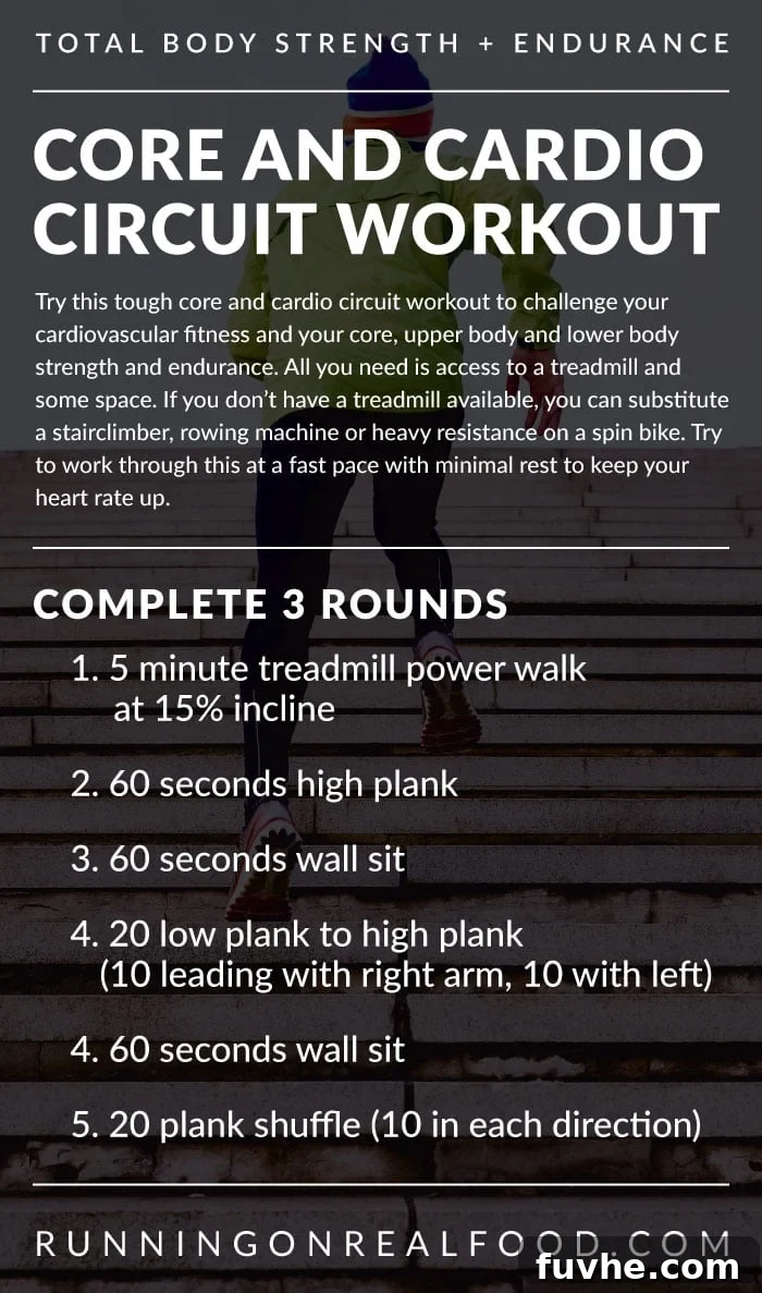 Core and Cardio Circuit Workout for Total Body Strength and Endurance - A person performing a plank variation with focus on core engagement and full body stability.