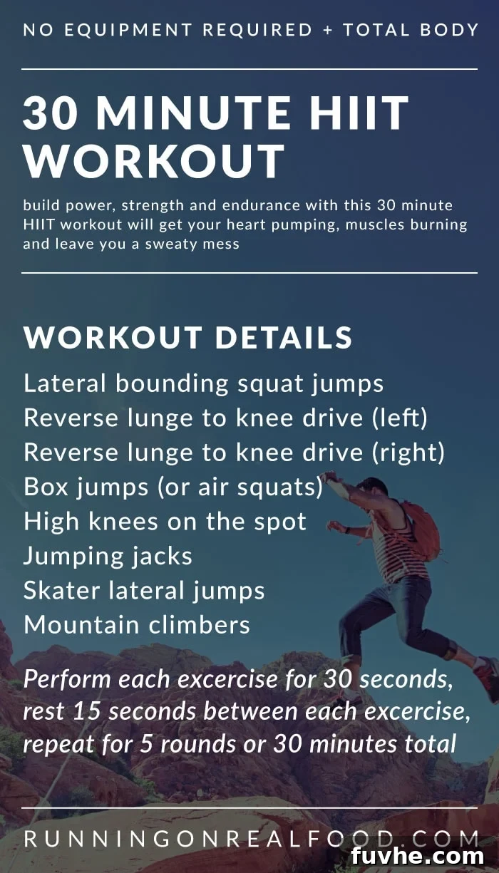 30 Minute HIIT Workout for Total Body Strength and Conditioning