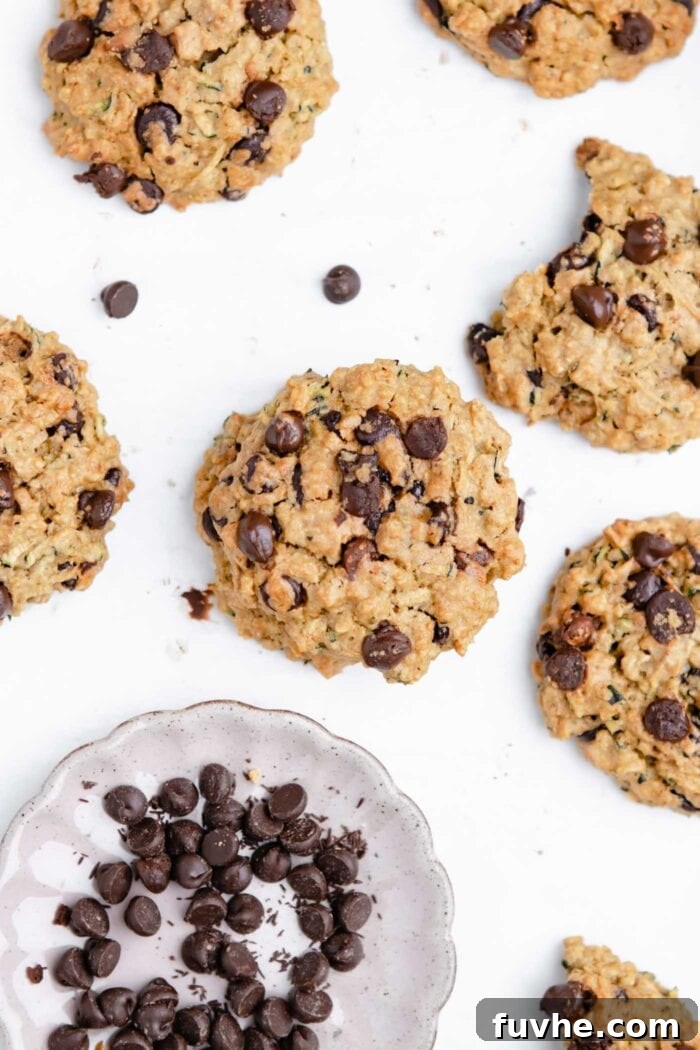 Chocolate chip cookies on a baking tray.