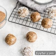 Easy Nut-Free Maple Flax Energy Balls Recipe - Running on Real Food