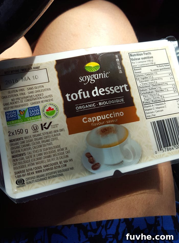 Mastering Macros: 23 Vegan Meals and Snacks 16 Cappuccino dessert tofu with granola, a high-protein vegan snack or dessert.
