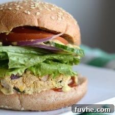 Lemon Tahini Chickpea Veggie Burgers