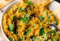 Hearty Spinach Lentil Dal